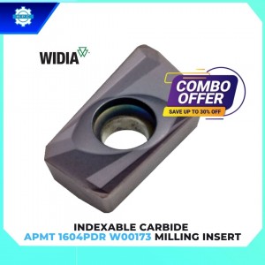COMBO 30 mảnh dao phay mặt phay biên APMT1604PDR W00173 chính hãng Widia